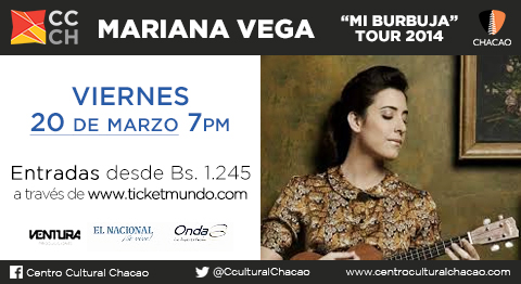 Mariana Vega "Mi Burbuja" Tour 2014